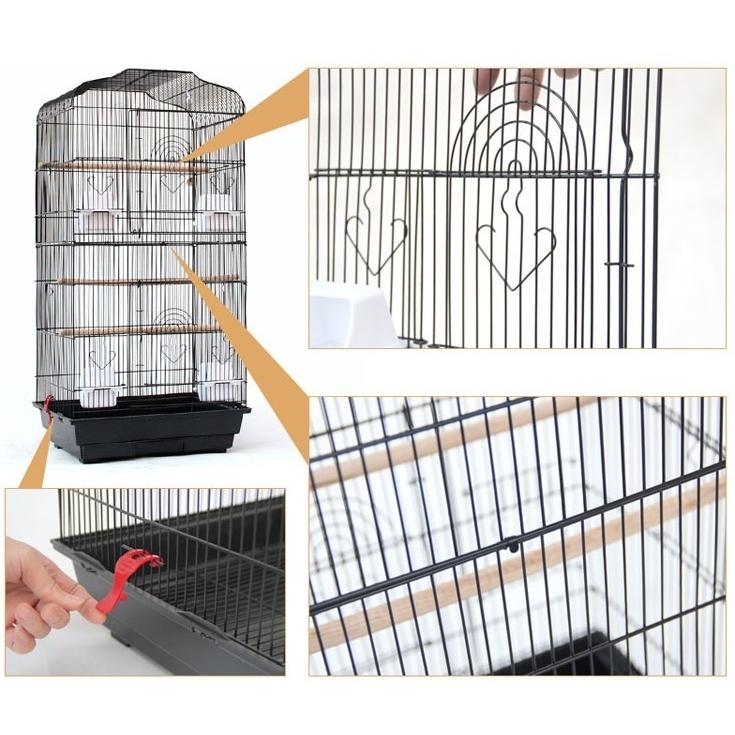 天井オープン 鳥かご バードケージ 鳥小屋 セキセイインコ白 天井オープン 鳥かご バードケージ 白 小鳥用 セキセイインコ オウム