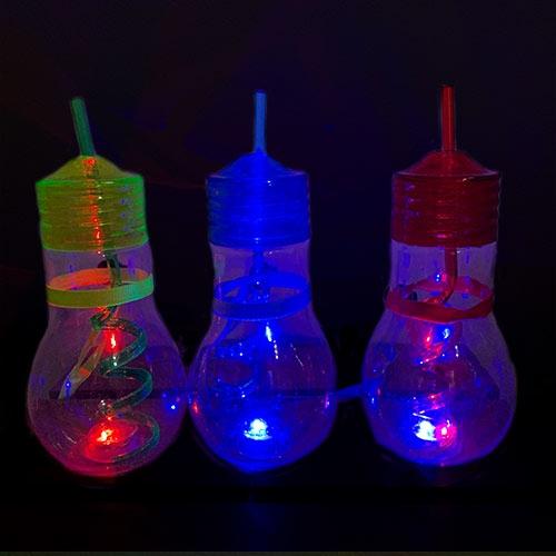 屋台コーナー 電球ソーダ(専用ボトル＆スパイラルストロー) まとめ買い