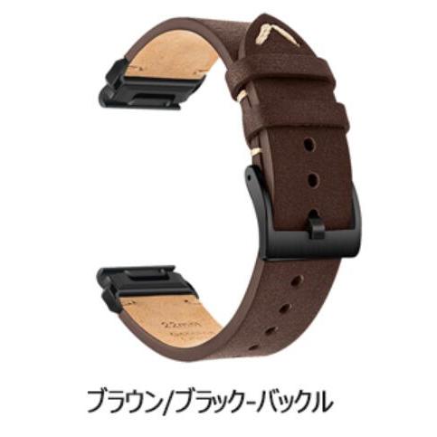 Garmin 対応 交換バンド ベルト 本革 Fenix8/Fenix7X/Fenix3 腕時計