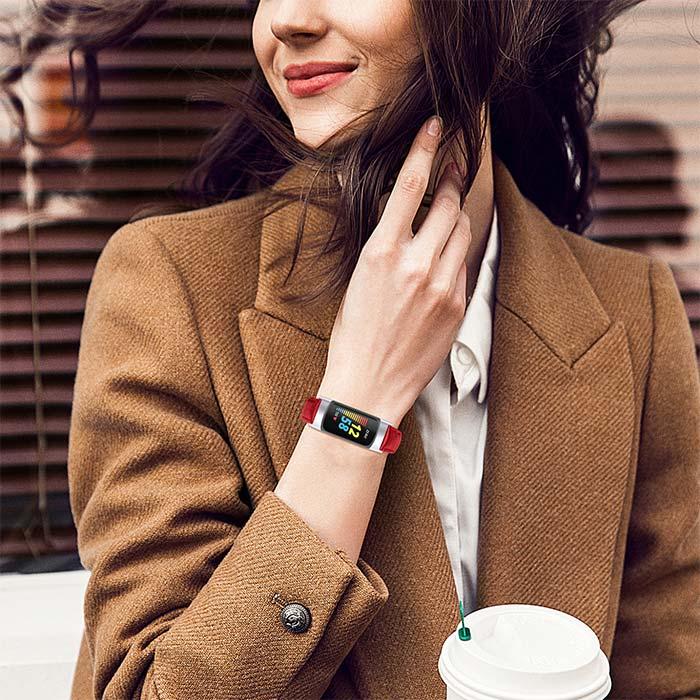 Fitbit Charge 6 対応本革ベルト バンド ウェアラブル端末・スマート