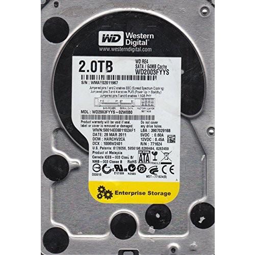 wd2003fyys-02?W0b0、DCM harchv2ca、Westernデジタル2tb SATA 3.5ハードド｜omatsurilife