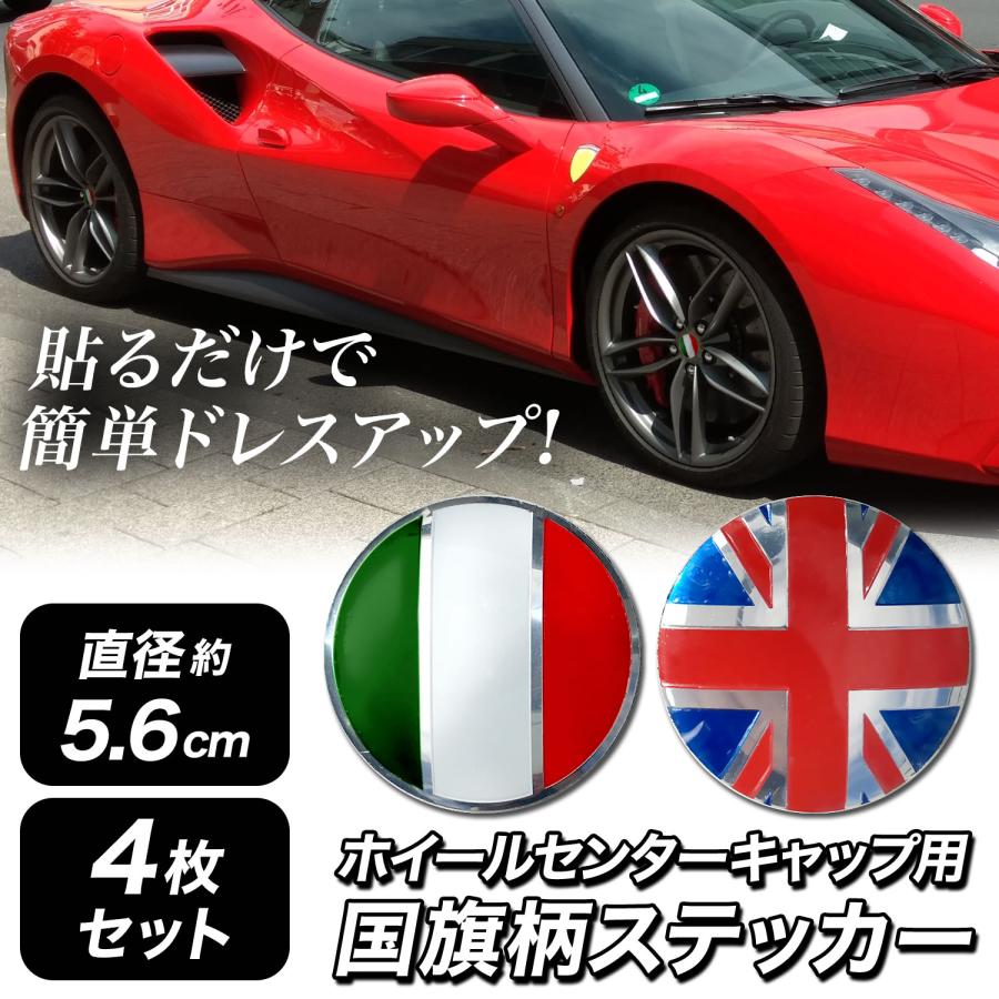 ホイール センター キャップ ステッカー シール 56cm (選べる2種