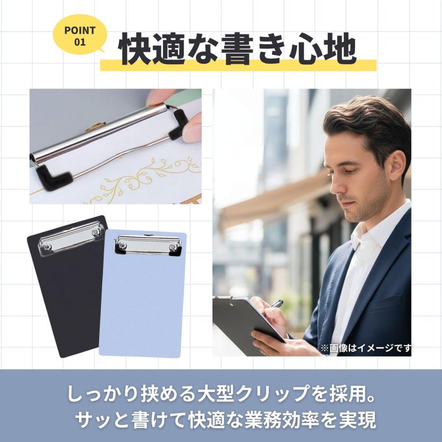 A6 クリップボード バインダー ミニ 小さい 伝票バインダー ハガキ