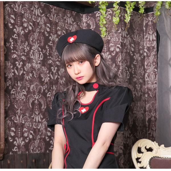 ナース コスプレ ナース服 ワンピース 制服 コスプレ衣装 黒 看護婦 コスチューム 仮装 衣装 かわいい セクシー Tg ブラックナース 3325 お祭りコム 通販 Yahoo ショッピング