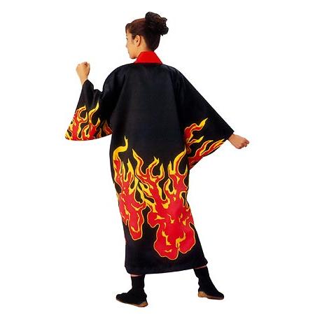 よさこい 衣装 黒地に炎 黒地 はんてん お祭り イベント 行事 舞台 ダンス 小道具 炎印 St8552 お祭りコム Tシャツ 無地 プリント 通販 Yahoo ショッピング