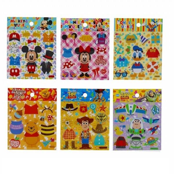 着せ替えシール ディズニーアソート 50個セット 新商品 新型 景品 子供 縁日 お祭り シール オモチャ 業務用 おもちゃ 景品玩具 玩具 ディズニー