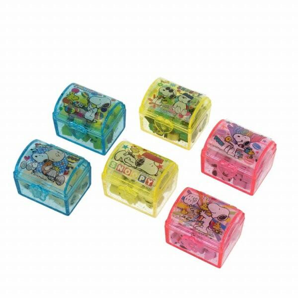 プチ消し宝箱 スヌーピー 24個セット 景品 子供 子供会 子ども会 縁日 お子様ランチ おもちゃ 景品玩具 玩具 夏祭り 第一ネット ランチ景品 お祭り