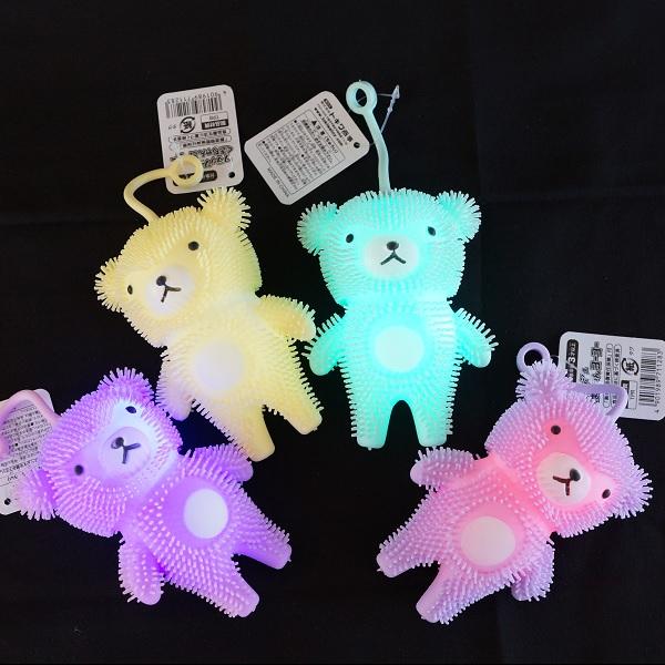光るおもちゃ　フラッシュくまちゃんヨーヨー 12個セット　光るおもちゃ 光り物玩具 光る おもちゃ 縁日 お祭り 夏祭り 景品 ヨーヨー（Yahoo!・お祭りバンク）
