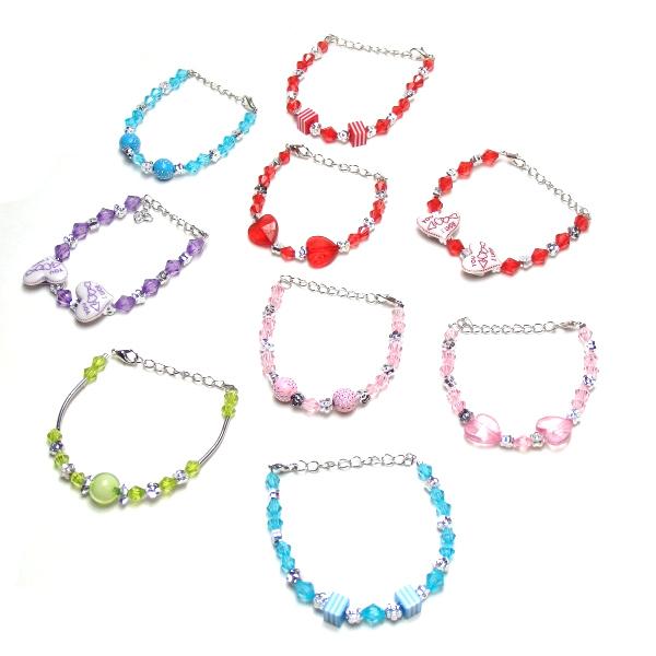 ブレスレット 25個セット 景品 ネックレス 女の子 おもちゃ 縁日 お祭り お子様ランチ 景品玩具 配布 販促
