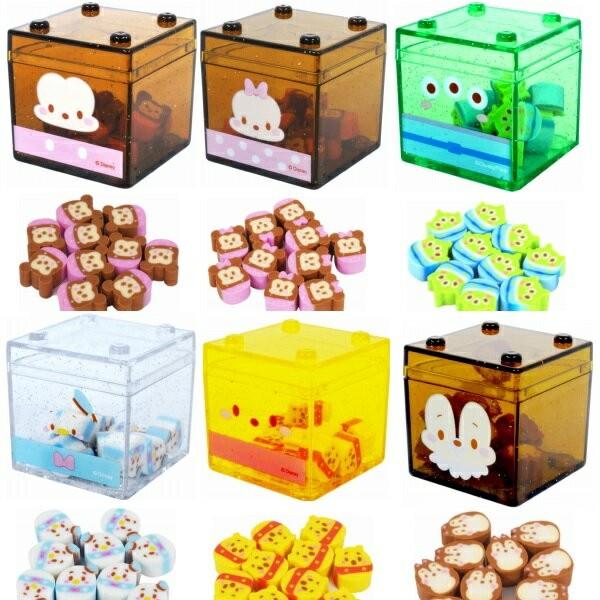 ディズニーつむつむブロック消しゴム ついに再販開始 24個セット 景品 キャラクター 子ども会 縁日 夏祭り お子様ランチ 玩具 お祭り Disney おもちゃ