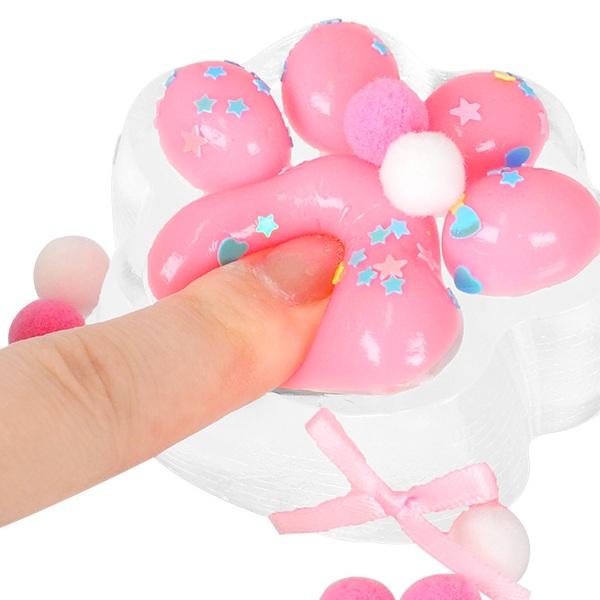 ぷにぷに肉球スクイーズ中 16個セット 景品 子供 縁日 お祭り 夏祭り