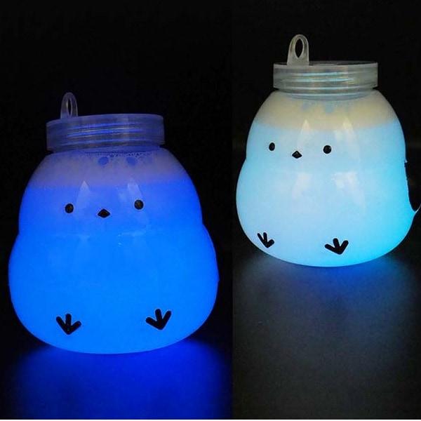 ピカピカ光る！シマエナガちゃんボトル 96個セット 光るボトル 電球
