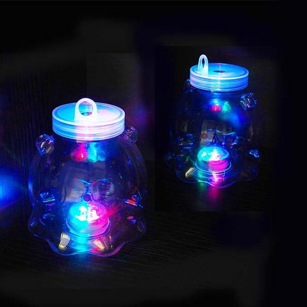 ピカピカ光る！メンダコちゃんボトル 96個セット 光るボトル 電球