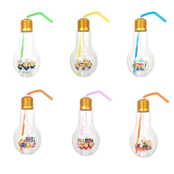 ミニオンズ光るピカピカ電球ボトル500ml 120個セット 光るボトル 電球