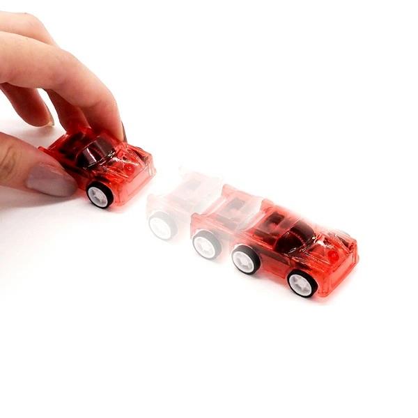 ミニクリアバラエティプルバックカー 50個セット 景品 子供 子供会 車