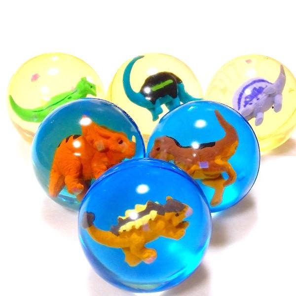 スーパーボール 恐竜フィギュア 45mm 25個セット スーパーボール