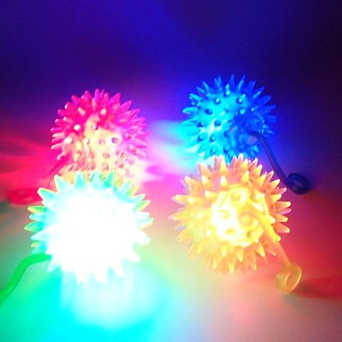 光るおもちゃ 光るトゲピコヨーヨー 24個セット 光るおもちゃ 光る