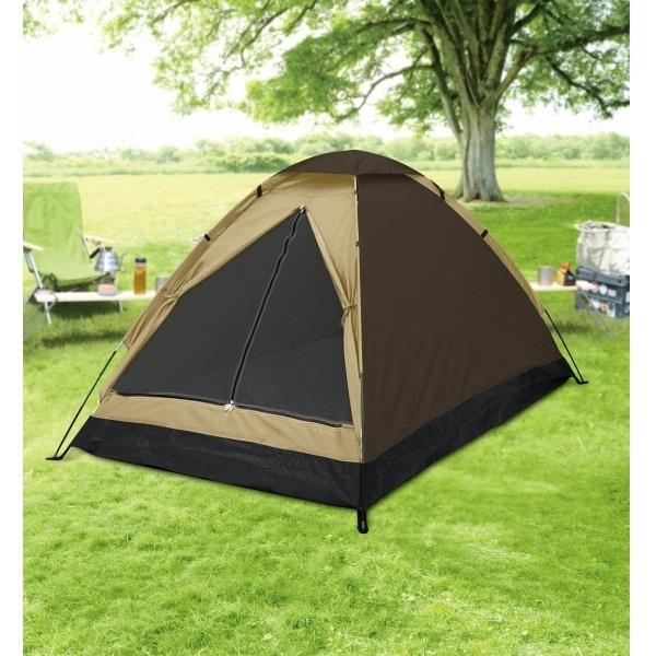 組立式２人用ドームテント1 2人用 ベージュ ソロキャンプ ひとりキャンプ 車中泊 簡単組立 簡易テント 公式ストア 小型 ツーリング キャンプ ソロ アウトドア コンパクト
