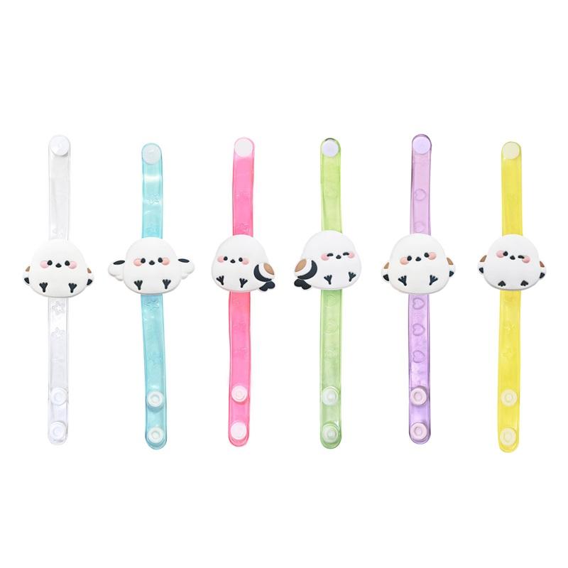 光るおもちゃ ぽてもちシマエナガ フラッシュブレスレット 24個セット