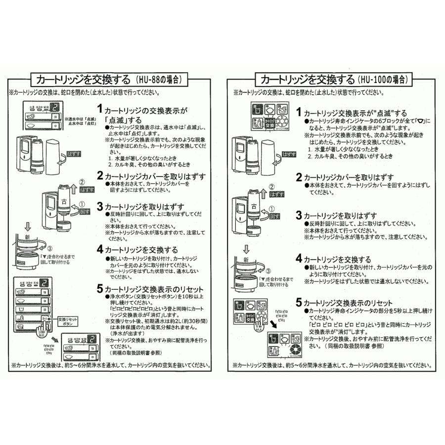 HUD-K】ヒューマンウォーター HU-88/HU-100用交換カートリッジ HUD-K】ヒューマンウォーター HU-88/HU-100用交換カートリッジ