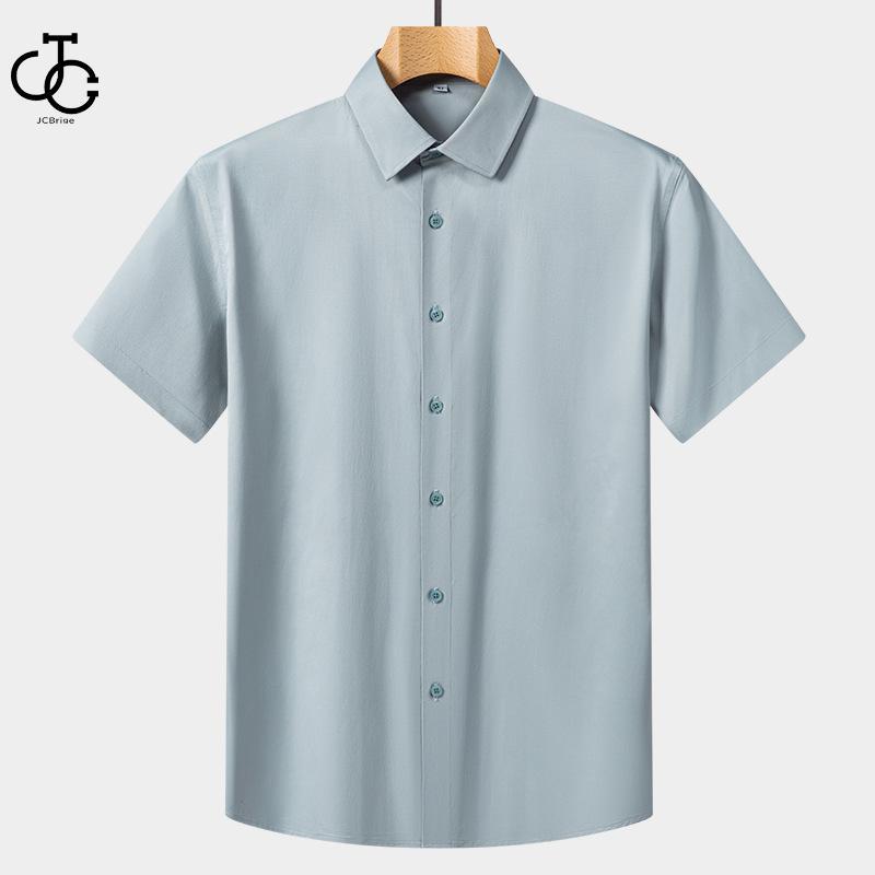 ワイシャツ クールビズ  半袖 メンズ ボタンダウン ホリゾンタル ポロシャツ 吸水速乾 時短シャツ｜omega5579｜02