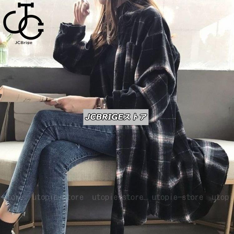 シャツ チェック ロングシャツ ネルシャツ レディース チェック シャツ チェック ロングシャツ ネルシャツ レディース チェック