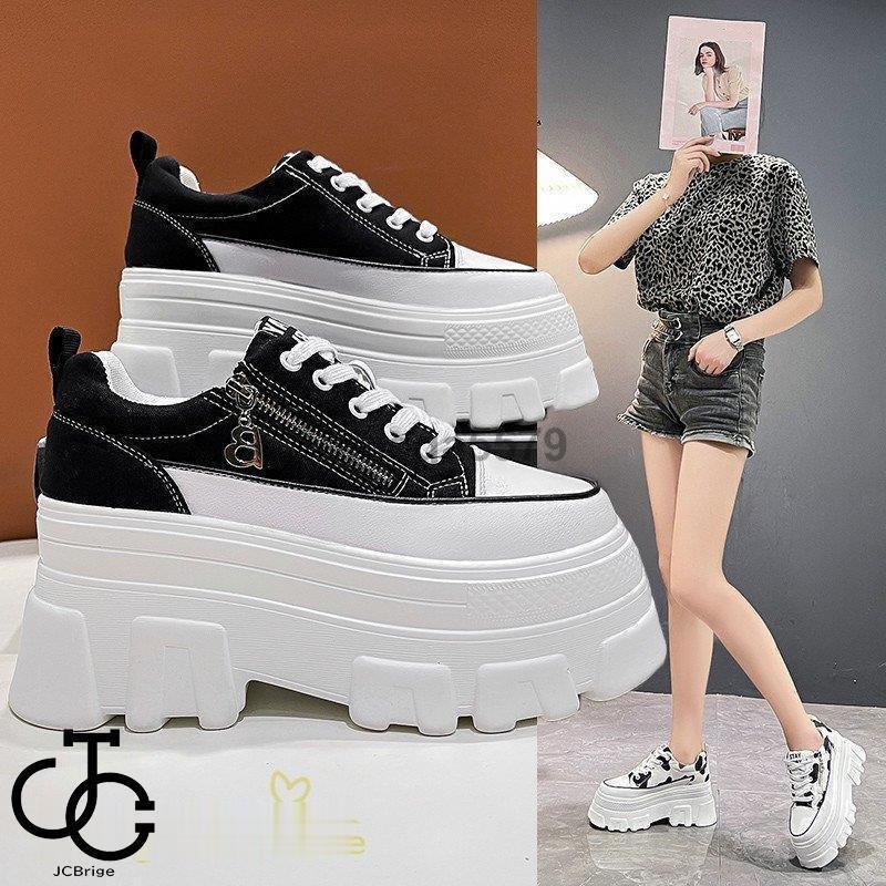 スニーカー レディース キャンバス 厚底 韓国風 ハイヒール ローカット ファスナー おしゃれ カジュアル 靴 厚底スニーカー おしゃれ 上品 きれいめ 靴 女性着 Hl08 Oo302 Jcbrigeストア 通販 Yahoo ショッピング