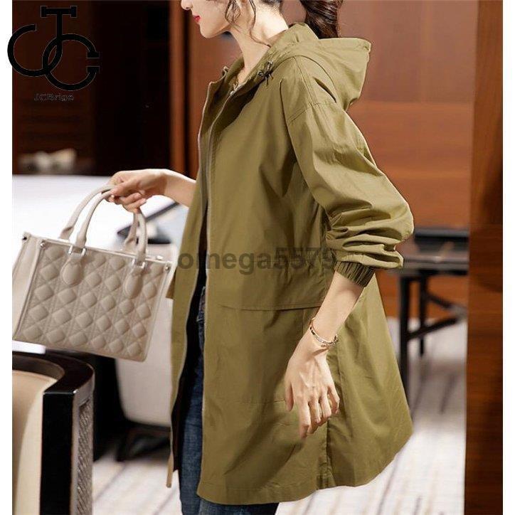 トレンチコート レディース スプリングコート 春服 フード付き トレンチコート レディース スプリングコート 春服 フード付き