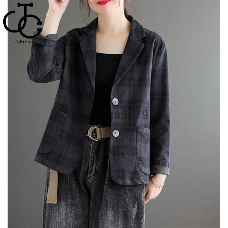 テーラードジャケット レディース ジャケット チェック柄 春服 テーラードジャケット レディース ジャケット チェック柄 春服
