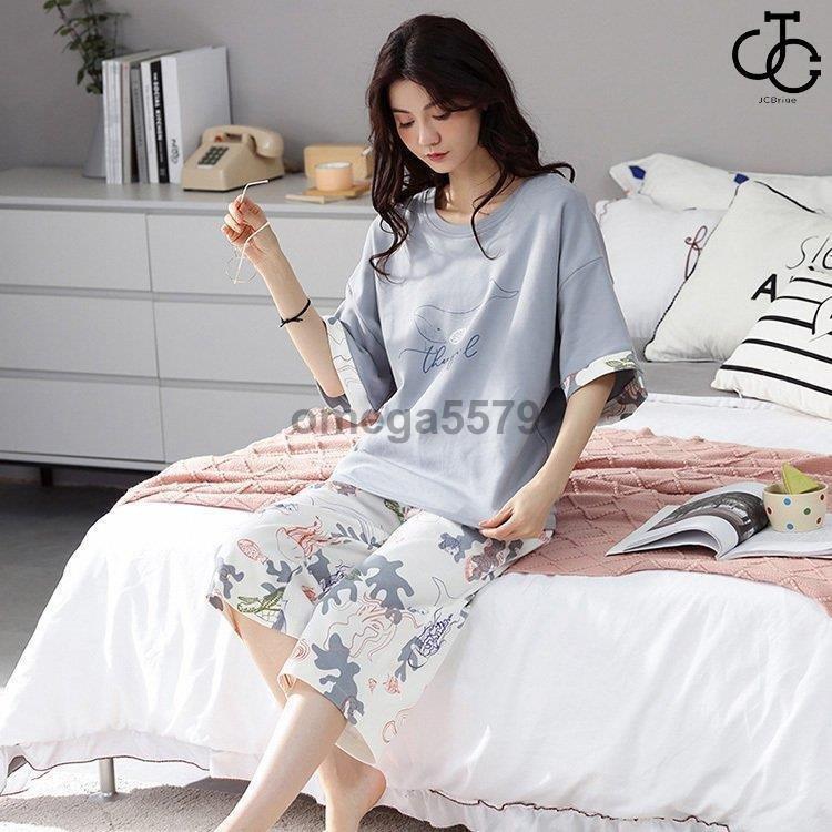 パジャマ ルームウェア レディース 春夏 半袖 パジャマ 可愛いパジャマ 寝間き大きいサイズ 女性 花柄 ルームウェア 快適 七分丈ワイドパンツ上下セット 部屋着 Hl0224 Dd32 Jcbrigeストア 通販 Yahoo ショッピング