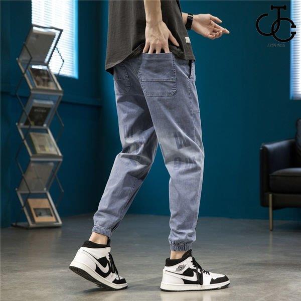 サルエルパンツ メンズ デニム ジーンズ ジーパン 色むら テーパードパンツ デニムパンツ 体型カバー ゆったり カコイイ お兄系 春夏 お求めやすく価格改定