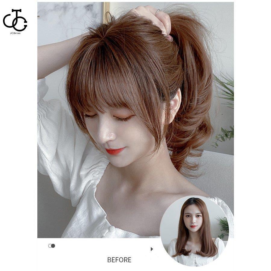 4color 部分前髪ウィッグ 女性 人毛100% 3D構造部分ウィッグ 4color 部分前髪ウィッグ 女性 人毛100% 3D構造部分ウィッグ