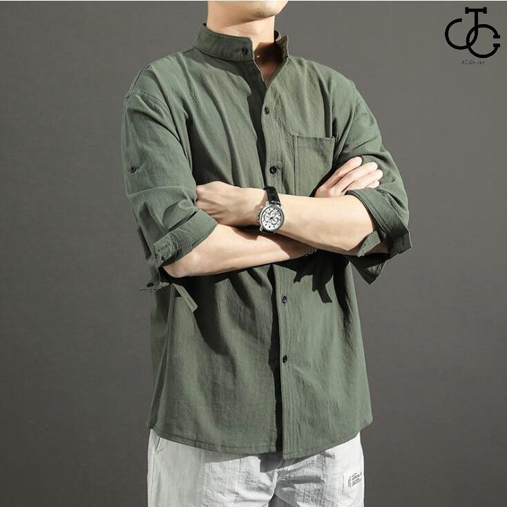 シャツ メンズ 7分袖シャツ 22夏 おしゃれ カジュアル トップス メンズファッション ワイシャツ 七分袖 半袖シャツ 夏 父の日 紳士服 薄手 通勤 開襟シャツ 73 以上節約 半袖シャツ