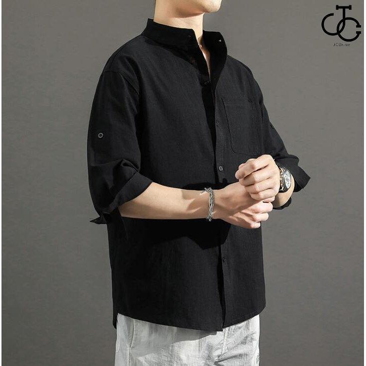 シャツ メンズ 7分袖シャツ 22夏 おしゃれ カジュアル トップス メンズファッション ワイシャツ 七分袖 半袖シャツ 夏 父の日 紳士服 薄手 通勤 開襟シャツ 73 以上節約 半袖シャツ