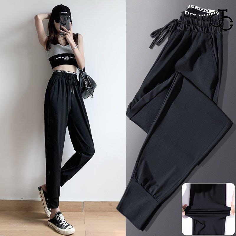 ジョガーパンツ ボトムス レディース ロングパンツ パンツ ヨガ ヨガパンツ スポーツ 涼感 接触冷感 涼しい 夏