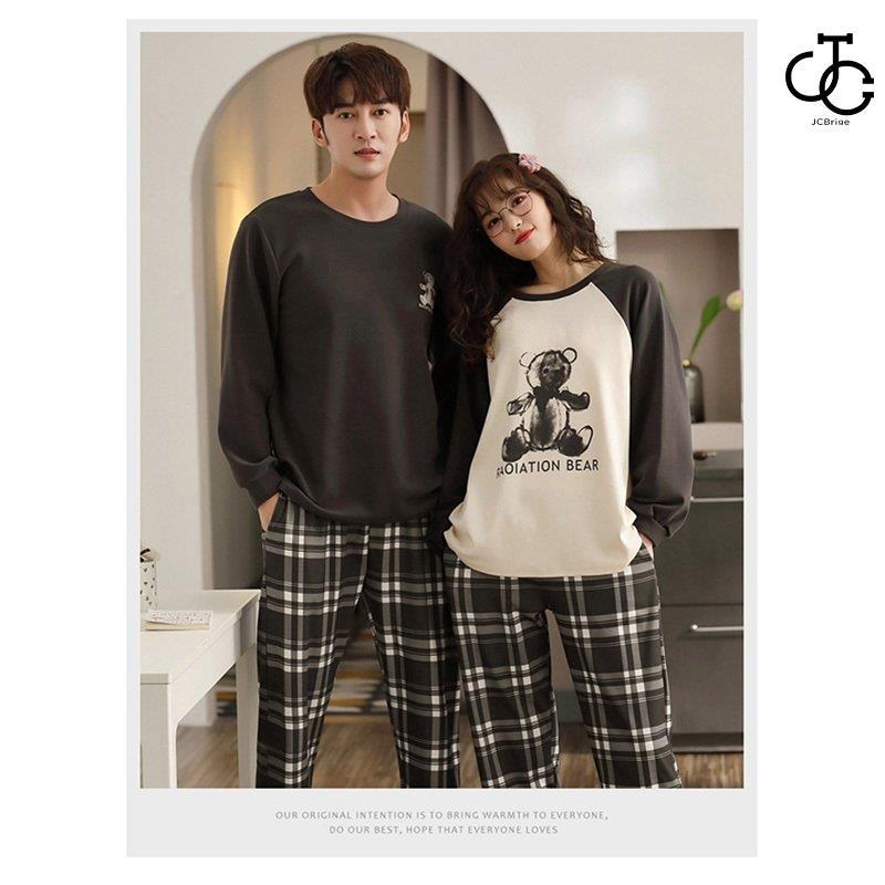 カップル ルームウェア ペア パジャマ 男/女 2点セット 綿100 カップル ルームウェア ペア パジャマ 男/女 2点セット 綿100