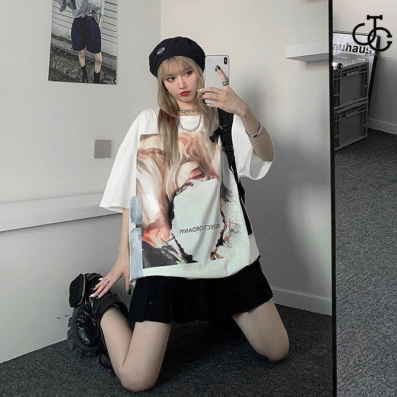 日系 Tシャツ レディース 半袖 夏 ゆるい トップス 韓国 日系 Tシャツ レディース 半袖 夏 ゆるい トップス 韓国