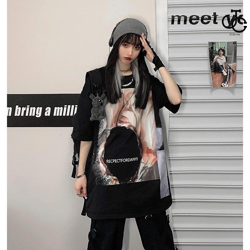 日系 Tシャツ レディース 半袖 夏 ゆるい トップス 韓国ファッション  