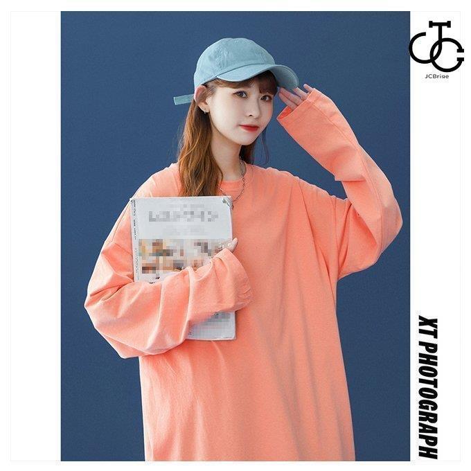 長袖Tシャツ オーバーサイズ レディース Tシャツ 無地 長袖 長袖Tシャツ オーバーサイズ レディース Tシャツ 無地 長袖