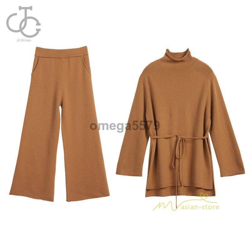 ランキングtop10 ニットセットアップ パンツセットアップ ニット レディース 秋 冬 上下セット ニットパンツ ニットセーター ガウチョパンツ カジュアル 2点セット オフィス Iqads Com Au