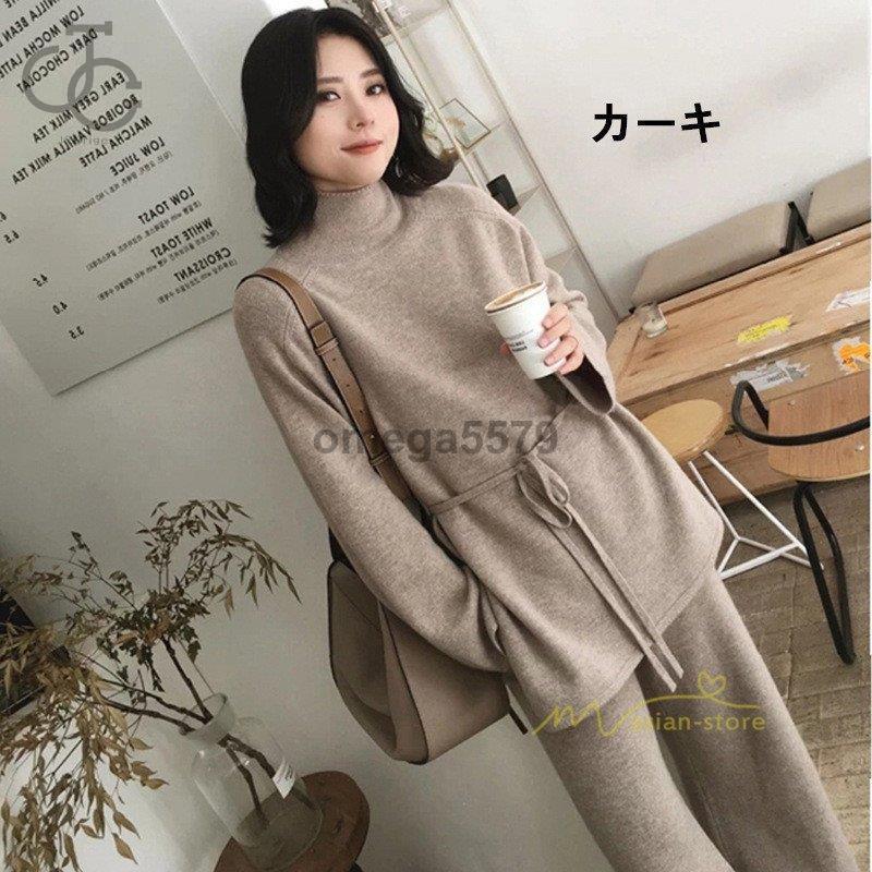ランキングtop10 ニットセットアップ パンツセットアップ ニット レディース 秋 冬 上下セット ニットパンツ ニットセーター ガウチョパンツ カジュアル 2点セット オフィス Iqads Com Au
