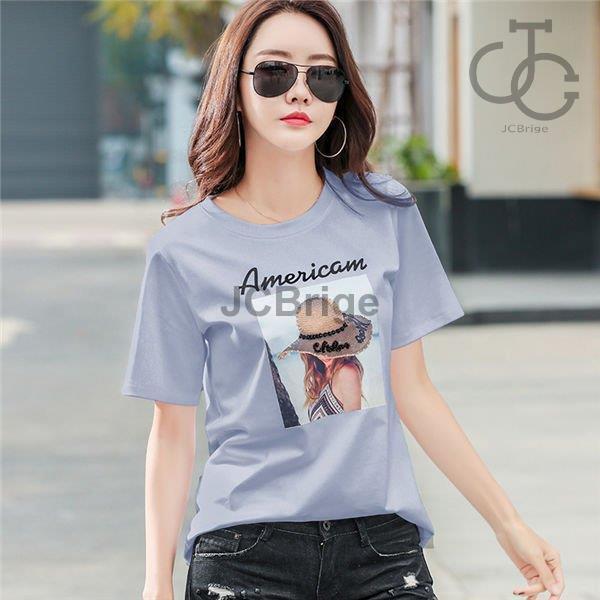 Tシャツ レディース 半袖 Tシャツ プリント 大人 かわいい トップス Tシャツ レディース カットソー 大きめ カジュアル ゆったり 流行 スポーツ Hl18 Op2193 Jcbrigeストア 通販 Yahoo ショッピング
