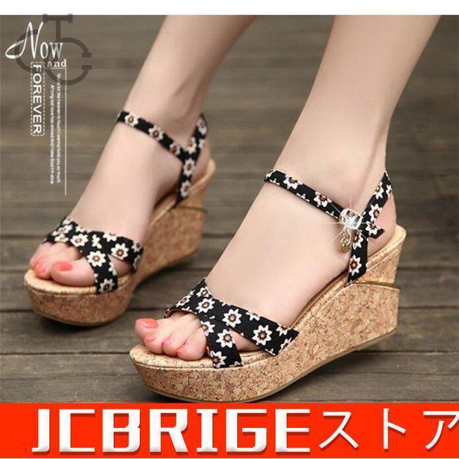 サンダル レディース ウェッジソール 厚底サンダル サマー ローヒール 痛くない カジュアル シューズ 婦人靴 歩きやすい 最大48 Offクーポン 夏