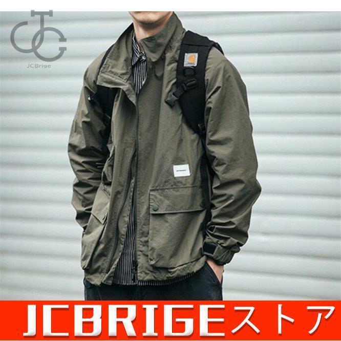 ジャケット メンズ マウンテンパーカー ミリタリージャケット マンパー カジュアル 春服 ジャンバー 春コート Hl1210 Qq946 Jcbrigeストア 通販 Yahoo ショッピング