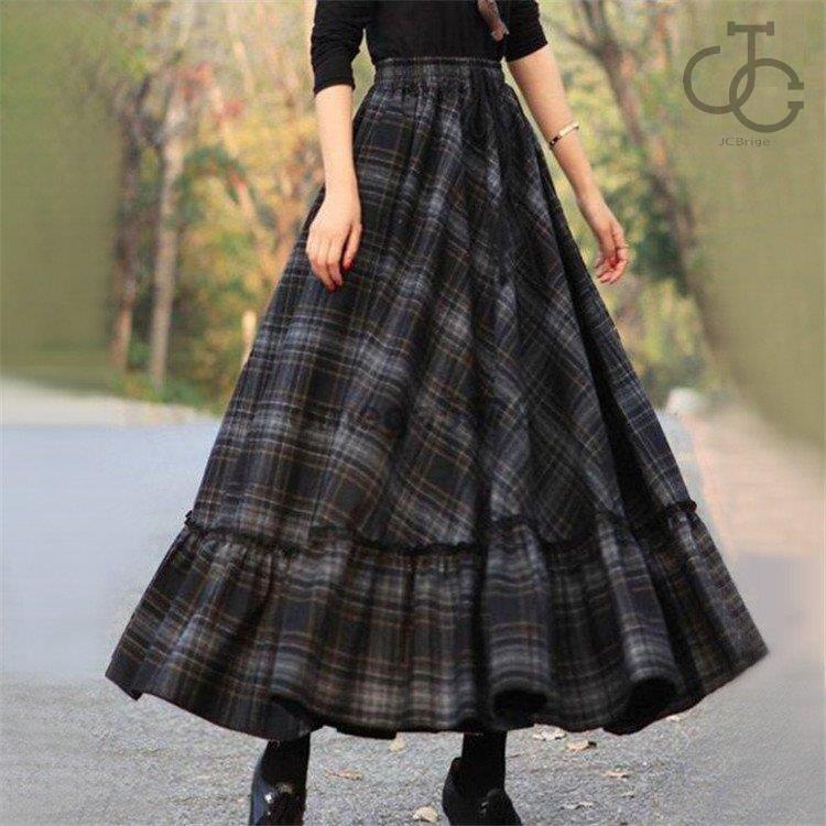 スカート 春秋 ロング ボトムス ロンスカ ロングスカート フレア スカート 春秋 ロング ボトムス ロンスカ ロングスカート フレア