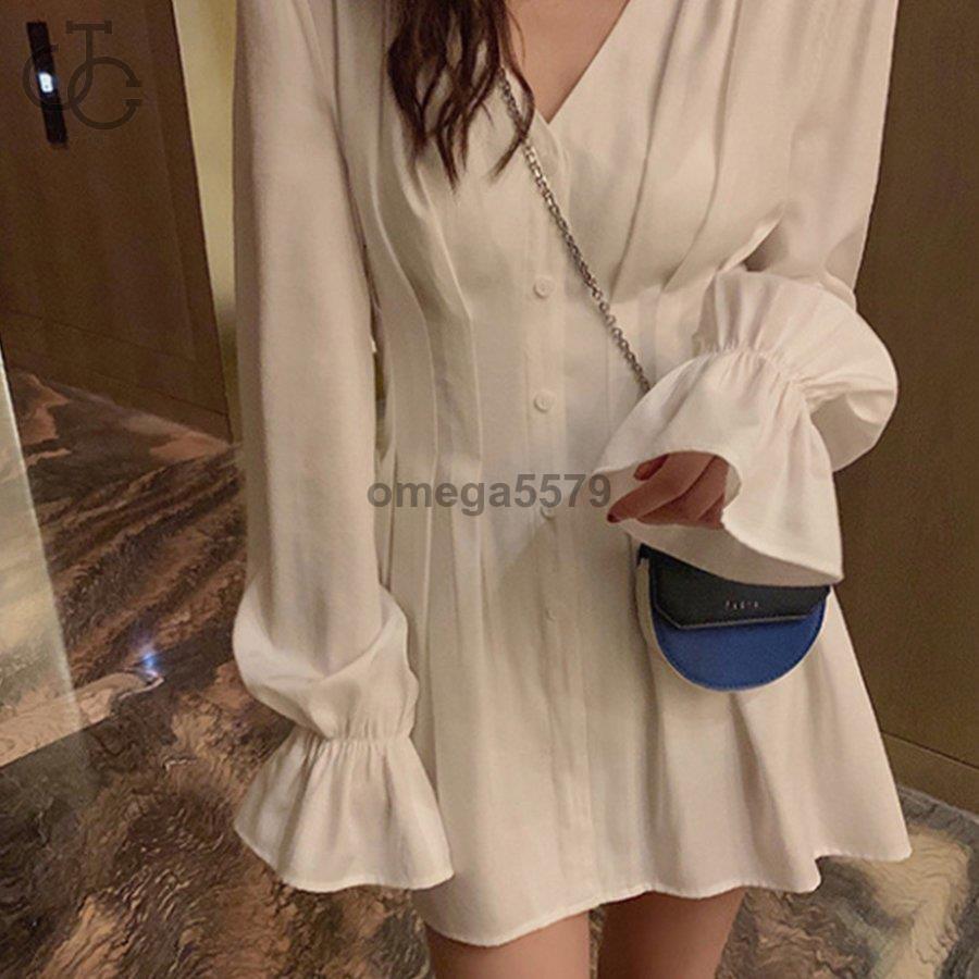 シャツワンピース白長袖ミニワンピース JCBrige :hl1230-nb456:JCBrige