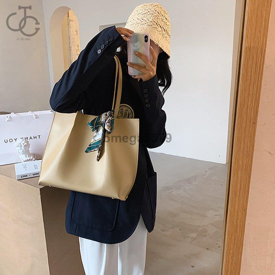 女の子向けプレゼント集結 レンタル ショルダーバッグ 韓国 ポーチ付 ハンドバッグ レディース Jcbrige 合皮 スカーフ 通勤 通学 かわいい おしゃれ 大きめ 大容量 Www Threeriversofs Com