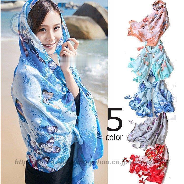 ストール 春 Uvカット 大判 夏 Uv Uvカット ストール 柄物 動物 蝶 レディース ストール ストール 大判 Jcb 0411qd514 Jcbrigeストア 通販 Yahoo ショッピング