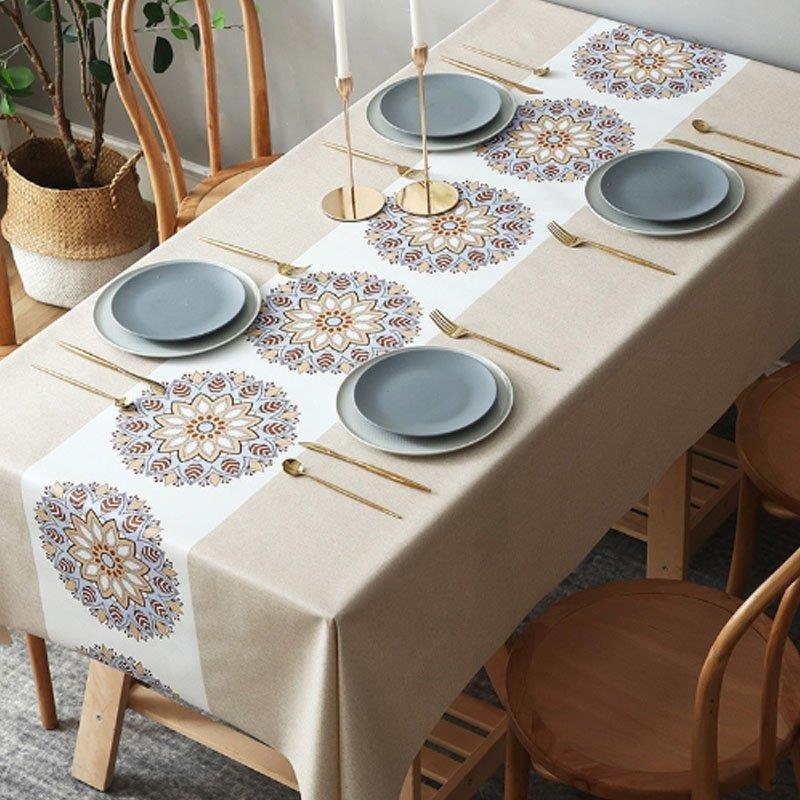 テーブルクロス 食卓カバー デスクマット 防水 撥油 北欧風 予約販売品 ビニール 長方形 Pvc製 モダン 傷防止 おしゃれ 汚れ防止 花柄