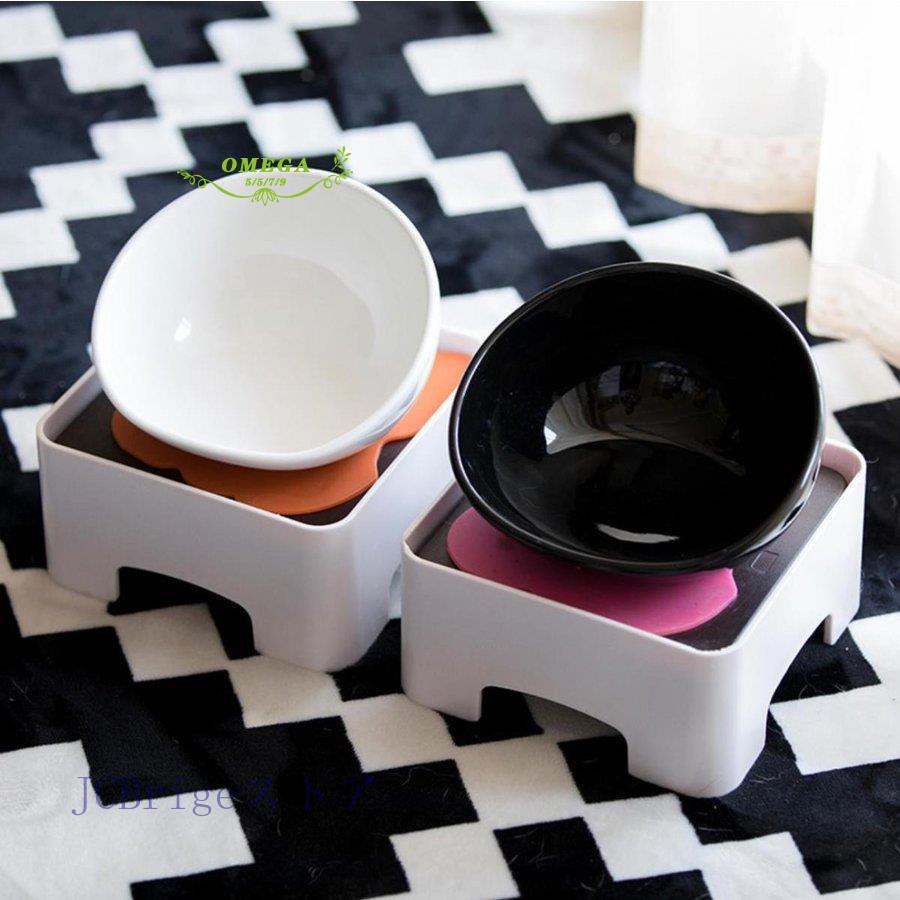 ペット給食器 フレンチブルドッグ 皿 給食台セット 陶器 猫用 小 ペット給食器 フレンチブルドッグ 皿 給食台セット 陶器 猫用 小